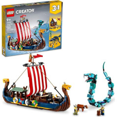 LEGO Creator 3-in-1 31132 Viking Ship with Midgard Snake 31132