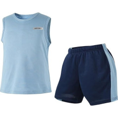 Trainingsanzug Kinder Sommer 3D bedruckte Kurzarm Top Hemd Kurze Hose 2-tlg Sport-Oberteile Sport-Hose Weiche Baumwollmischung Freizeitanzug Hausanzug Sportanzug Boys Bekleidungssets für 1-7