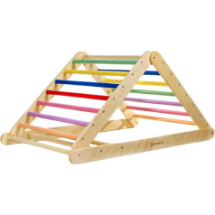 BabyGo Woodland Coloured XXL Wooden Climbing Triangle 99922