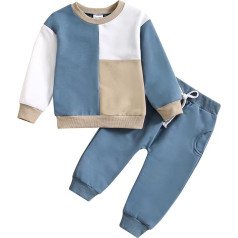 Unisex Kinder Kleidung Set - Sommer Casual Zweiteiler Outfit Baby Baumwolle Shorts und Blusen Sets Rundhals Sportshirt Mit Trainingsshorts Top mit Shorts für Jungen und Mädchen 1-7 Jahre