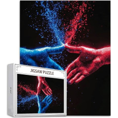 Puzzle EIS und Feuer Puzzle 200 Teile, Holzpuzzle Erwachsene, Mehrfarbig Holzpuzzle, Klassische Puzzles Hand Wooden Jigsaw für Erwachsene Und Kinder 14 Jahren, Geschenke Home Wand Dekor 35x25cm D-513
