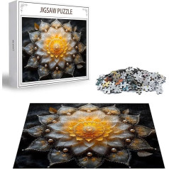 Puzzle 1000 Teile Traum Puzzle Erwachsene, DIY Groß Puzzelmatten, Holzpuzzle für Erwachsene und Kinder ab 12 Jahren Wooden Jigsaw Blume Geschicklichkeitsspiel für Die Ganze Familie, Geschenke D-378