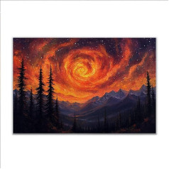 Puzzle 1000 Teile Fantasie Landschaft Puzzle Erwachsene Anspruchsvoll, Klassische Holzpuzzle Erwachsene, Puzzlespiele für Die Ganze Familie, Wooden Jigsaw Puzzel ab 14 Jahre für Junge Mädchen R-5