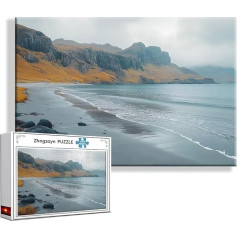 Puzzle Strand Landschaft 1500 Teile Groß XXL 87 x 57 cm, Jigsaw Art Impossible Erwachsene Anspruchsvoll, Klassische Jigsaw Erwachsene, Junge, Mädchen, Geschicklichkeitsspiel für Die Ganze Familie Y-6