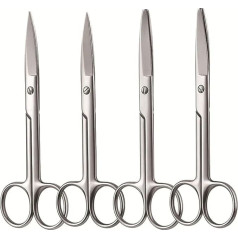 LZZYFPX Schere aus Stahl, kleine Nagelwerkzeuge, Augenbrauen, Nase, Haare schneiden, Maniküre, Make-up, professionelles Schönheitszubehör(12.5 Curved Round)