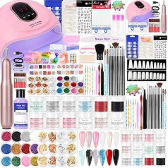 Nail Cutter for Gel Nails with UV Lamp for Gel Nails Set, Nail Cutter, Nail Accessories, Acrylic Powder, Nail Files, Nail Studio Set for UV Nail Design, Gel Nails, Nail Set, Nail Art, Gifts Women