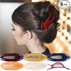 RC ROCHE Women’s / Girls’ French Curved Hair Clip / Hair Grip