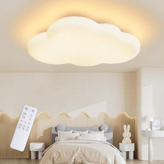 FANLG LED Ceiling Light Bedroom Children's Room Lamp Ceiling 40 cm Cloud Lamp LED Ceiling Light Dimmable with Remote Control 3000 K - 6000 K Children's Ceiling Light for Children's Room Bedroom Living
