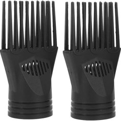 Didiseaon 2 Stück Haartrocknerkamm breiter Zahnkamm für Trockner Düsen Haarkammaufsatz Konzentrator Betrüger haartrockner diffusor fön diffusor Föhnkammaufsatz Diffusoraufsatz Plastik Black