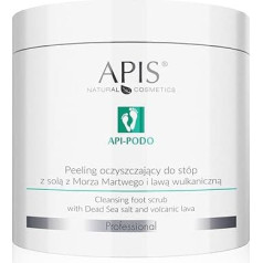 Bizzico APIS API-PODO Cleaning Scrub for Feet with Dead Sea Salt and Volcanic Lava, Podiatric Care, 700 g