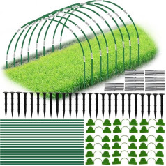 Plant Tunnel Arches, Pack of 30 Polytunnel Arches Made of Fibreglass Poles, Greenhouse Accessories for Raised Bed, DIY Cold Frame Tunnel, Garden Tent Poles, Fibreglass for Fruit and Vegetables