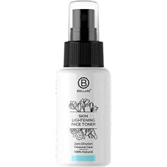 Brillare Skin Lightening Face Toner, Ideal for Pigmented Skin, with the Goodness of Begamot, Saffron and Sandalwood, S Dark Spots, Smooths the Complexion and Brightens the Skin (50 ml)