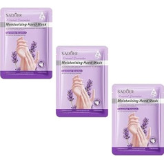 3 x Hand Mask Exfoliating Mask, Refreshing Hand Spa for Women Men for Dry Hands Gift, Lavender