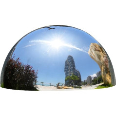 XINGLL Reflective Garden Balls, Silver Gazing Globe Mirror Ball, Shiny Hollow Ball, Hemisphere for Outdoor Garden, Floating Pond Hemisphere Various Sizes
