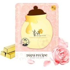 PAPA RECIPE Bombee Rose Gold Honey Mask 25 g Box of 10 Korean Skin Care Moisturising Face Mask Korean Beauty Honey Face Mask for Dry and Sensitive Skin