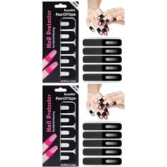 200 Sheets Nail Art Anti Spill Stickers Skin and Cuticle Protection Black Nail Stickers Nail Protection Nail Protection Nail Polish Manicure Protective Shields Nail Polish Bottle Gel