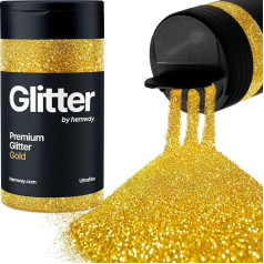Glitter Shaker Gold Face Nail Art Cup Christmas Party Accessories Ultra Fine Resin Cosmetics 130g