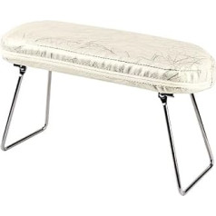 Hand Rest Nail Design Nail Studio Hand Cushion Removable Manicure Cushion Foldable Nail Hand Rest with Stainless Steel Stand (Beige)