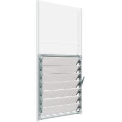 Palram Greenhouse Accessory Side Louver Window - Silver