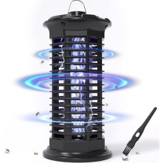 Electric Insect Killer, Insect Trap, Mosquito Lamp, 15 W, 4000 V, Insect Killer, Non-Toxic, Odourless, Effective for Reducing Flying Insects for Indoors, Bedrooms and Gardens