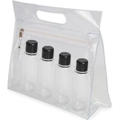 Travel Bottles for Gel and Shampoo 100ml Refillable Travel Bottles Portable Travel Kit Refillable with Toiletry Bag Travel Kit Pool Gym Camping