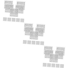 DIYEAH 3 Sets Symphony Pearl Stickers Charms Rhinestones Gemstones Jewels Graceling Cool Jewel Nail Beads for Nail Art Pearl Stickers for Face Acrylic Silver 10 Sheets x 3