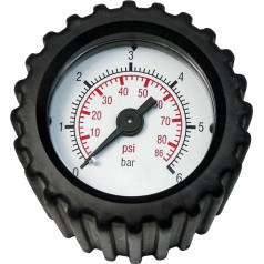 Solo 49356 Pressure Gauge with Connection Pieces For, Black, 21 x 11 x 5 cm