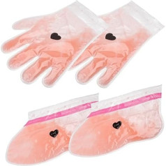 FRCOLOR 2 Pairs Beauty Wax Therapy Hand Feet Films Peach Hand Feet Wax Covers