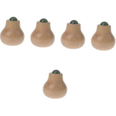 Baluue Pack of 5 Massage Roller for Eyes Skin Care Must-Haves Tool for Face Massage Face Tool Roller for Your Face Skin Care Essentials Face Roller Wooden