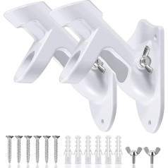 HOOPLE Two Position Flagpole Mount Bracket with Hardware, Heavy Duty Cast Iron with Rustproof Coating, All Weather Display, 1