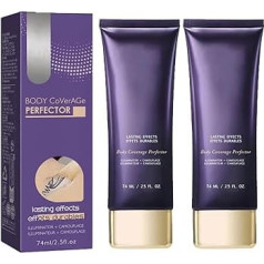 Waterproof Tattoo Cover Concealer, Tattoo Cover Cream, Waterproof Make-up, Invisible Skin Concealer Set for Tattoos, Scars and Dark Spots (2 Pieces)
