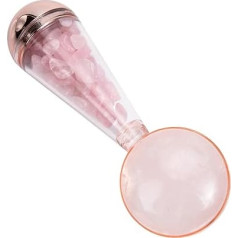 Ice Hockey Ice Balls Face Massage Roller Skin Care with Face Roller Eye Massage Roller Face Care Products Cold Hot Massage Roller Face Massager Ice Roller Jade Pink
