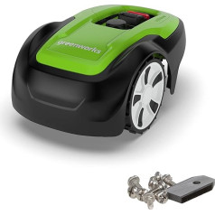 Greenworks Optimow M Robotic Lawnmower for Lawns up to 500 m2 + Greenworks Replacement Blades for Robotic Lawnmowers