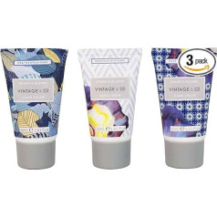 Vintage & Co Beauty Braids & Blooms Hand Cream Trio Gift Set, Enriched with Shea Butter, Cruelty Free and Vegan, Travel Friendly Sizes, 3 x 30ml