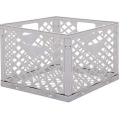Charcoal Basket for Grill, Square Charcoal Firebox, Stainless Steel Charcoal Holder, Hard Grill Charcoal Basket, Offset Smoker Accessory for Most Offset Smoker Grills, Combination Grill