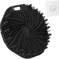 Manmihealth Silicone Body Scruuber Shower Brush, Upgrade Super Exfoliating Shower Scrubber with Non-Slip Hand Strap for All Skin Types, Silicone Body Buffer for Use in the Shower with a