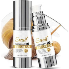 Schneckenmuschelextrakt Augencreme gegen dunkle Ringe & Schwellungen, Feuchtigkeitsspendend mit Hyaluronsäure, Vegan & dermatologisch getestet, 30ml‌