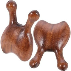 Happyyami 2Stücke Holznasenmassager Ergonomisches Face Guasha Tool Für Kopf Und Augenmassage Effektives Nasenschaben Müdigkeitsreduktion