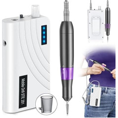 YBLNTEK Nail Drill, 35000RPM Electric Nail Files for Acrylic Gel Nails, Professional Nail Drill Set for Manicure Pedicure