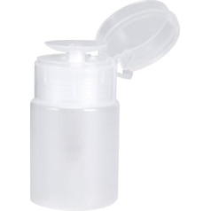60 ml Pumpensp Ender, Nail Art Upholstery Remover, Alcohol Liquid Cleaner, Empty Plastic Bottle (White)