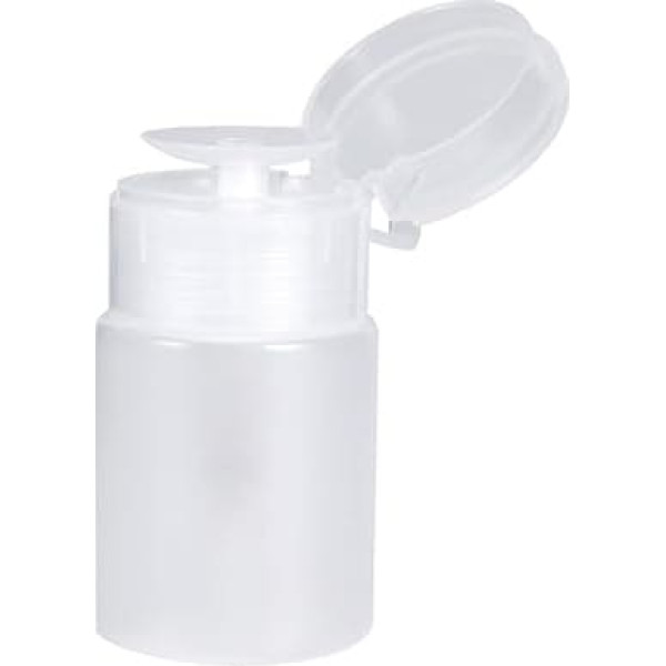 60 ml Pumpensp Ender, Nail Art Upholstery Remover, Alcohol Liquid Cleaner, Empty Plastic Bottle (White)