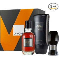 Avon Wild Country Man/Spicy Eau de Toilette/Shower Shampoo Gift Set
