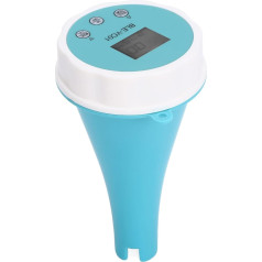 Zerodis Pool Water Tester, 6-in-1 Water Tester for Testing PH EC TDS ORP Temp Residual Chlorine Highly Accurate Digital PH Meter for Hydroponic Pool and Aquarium