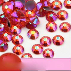 Glitter Crystal Rhinestones SS6-SS30 3D DIY Non Hotfix Flat Back Rhinestones for Arts Crafts Nail Art Stones Decorations Accessories Hyacinth AB-SS20-144