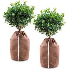 Hydrogarden Superprotect XLL Winter Pot Protector, Thermal Pot Protection, Winter Protection for Potted Plants, Winter Pot Protector with Drawstring, 70 x 65 cm, Pack of 2