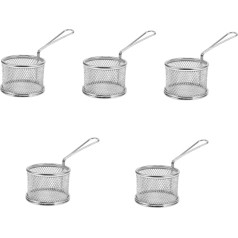 Pack of 5 Charcoal Baskets for Charcoal Burner Charcoal Holder for Grills Charcoal Burning Basket Camping Burner Basket Barbecue Accessories Grill Basket Fire Basket Charcoal Basin Basket