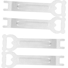 ibasenice 4pcs Barbecue Plate Holder Flaschenöffner Für Das Grillen Im Freien Und Den Campinghandling Lifter Gripper Für Die Meisten Holzkohlegrills Und Gasgrills