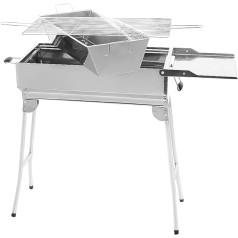 Mangal President Charcoal Barbecue with Charcoal Container Stainless Steel