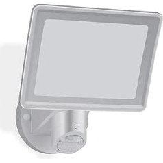 Telefunken - LED Outdoor Light with Motion Sensor, Outdoor Wall Lamp with Continuous Light Function, 20 Watt, 2000 Lumen, 4000 Kelvin Neutral White Light, IP44, White, 304404TF, Silver