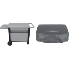 Campingaz Deluxe Trolley, Grill Trolley for All Attitude Table Grills as well as Master Plancha and BlueFlame Plancha & Plancha Grill Cover, Waterproof Tarpaulin, 66 x 51 x 21 cm